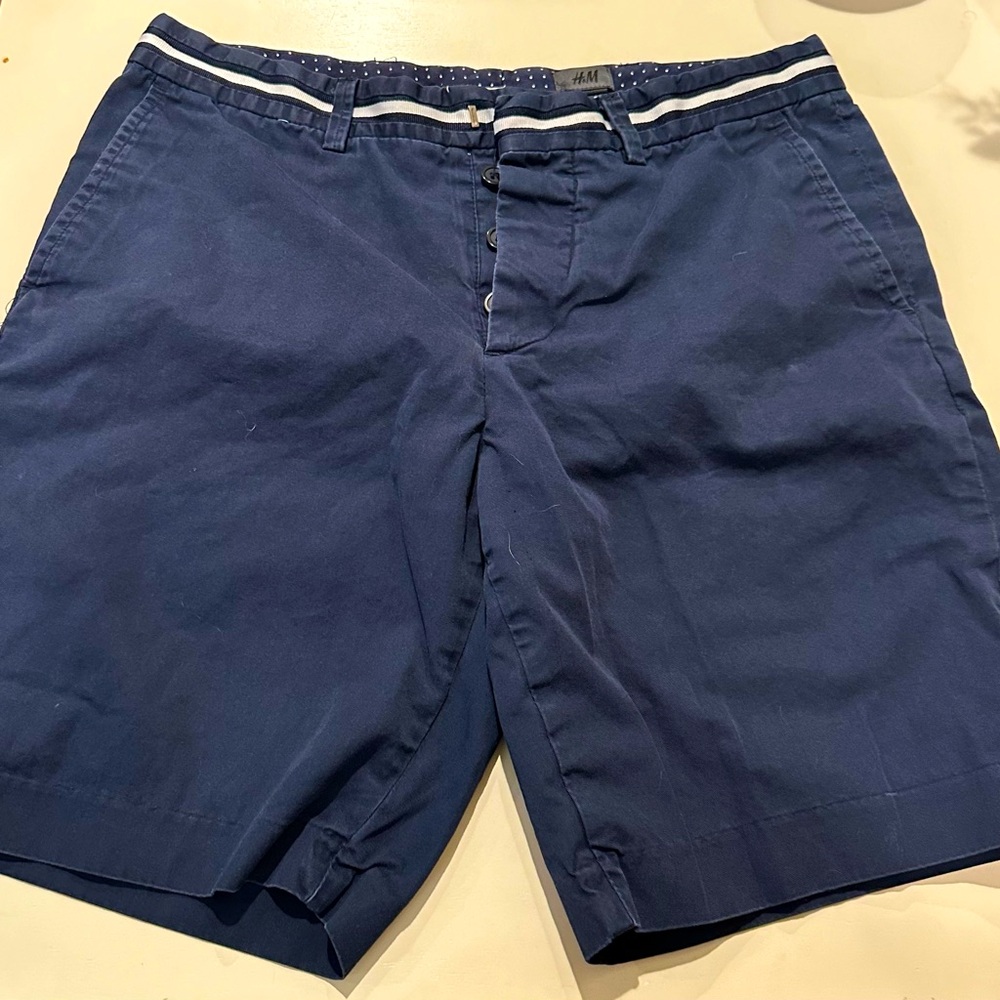 Navy 7” shorts